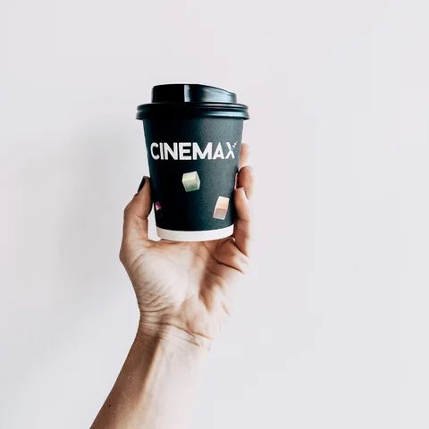 Cinemax | reference - kelímky s potiskem | takeawaycup.cz