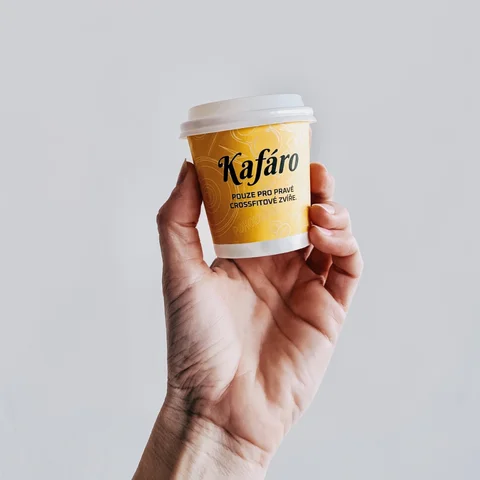 Kafaro bcross | reference - kelímky s potiskem | takeawaycup.cz