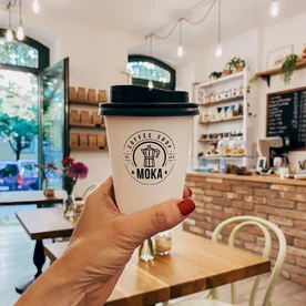 MOKA coffee roastery | reference - kelímky s potiskem | takeawaycup.cz